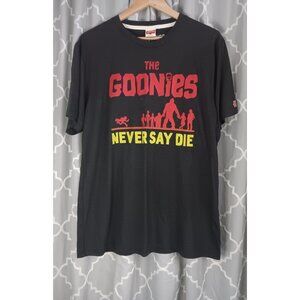Homage Large Grey The Goonies Never Say Die Movie 80s Classic Tee